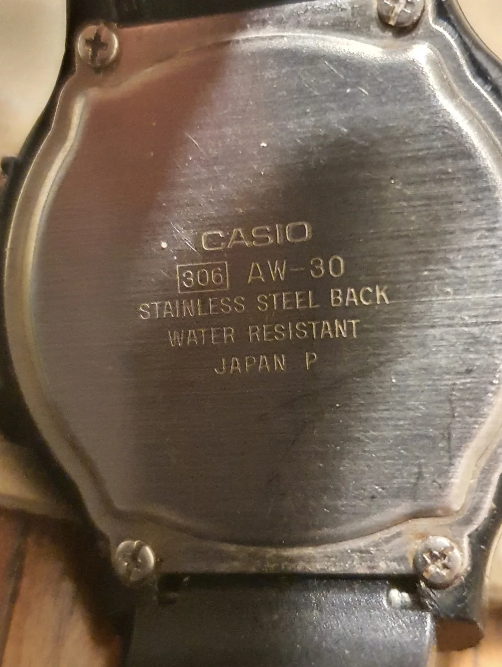 Vtg Casio AW-30 Japan Black Analog/Digital Alarm Men's Watch